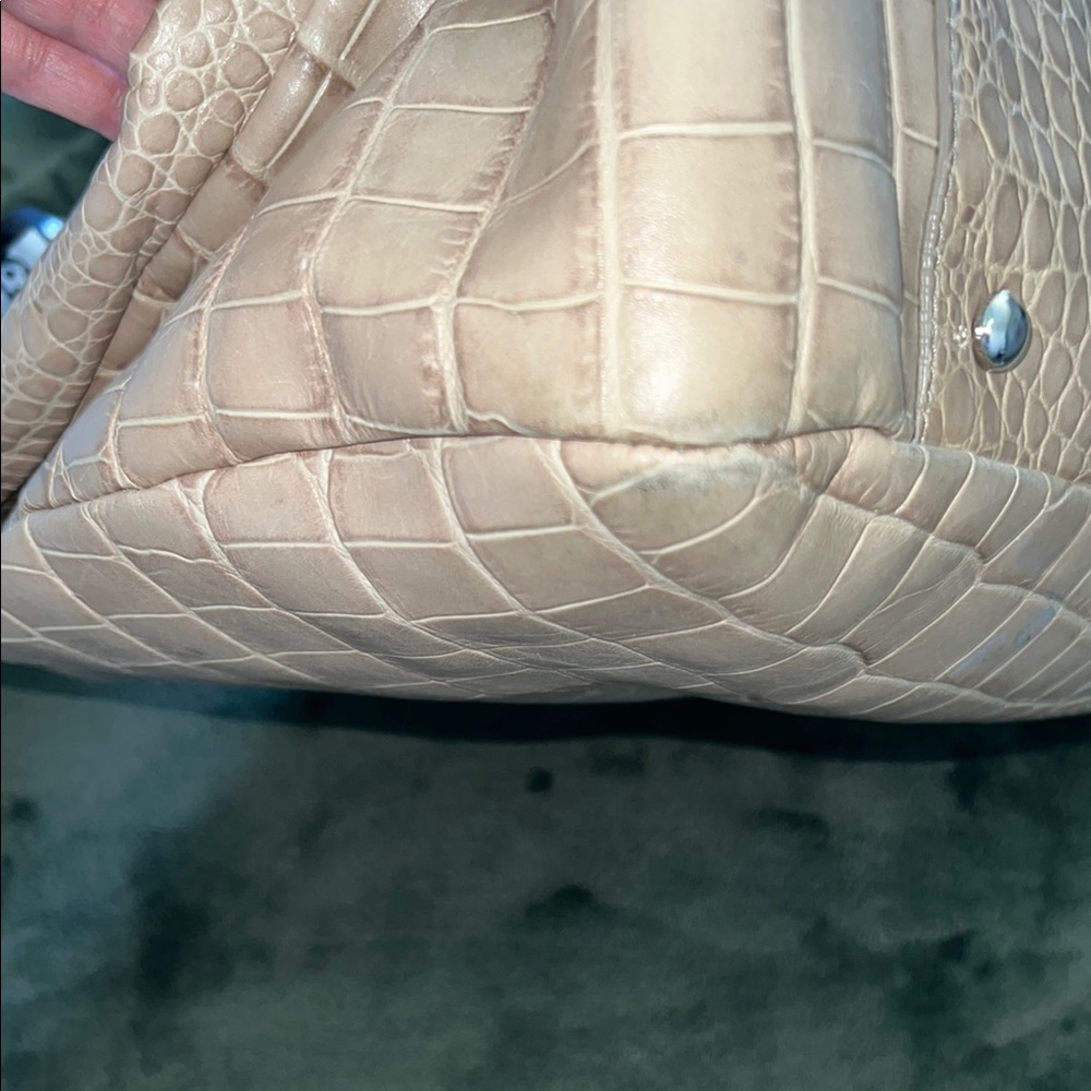 Furla Tan Croc-Embossed Women's Bag - Picture 14 of 14